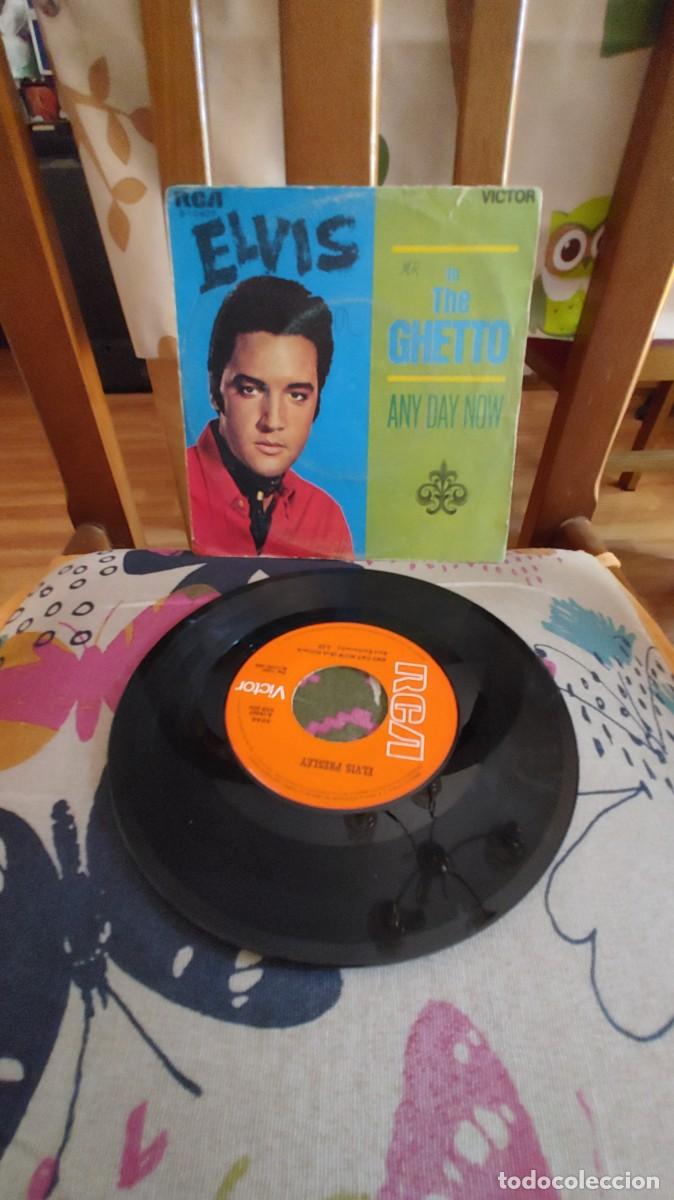Discos de vinilo: EL VIS PRESLEY-SINGLE IN THE GHETTO