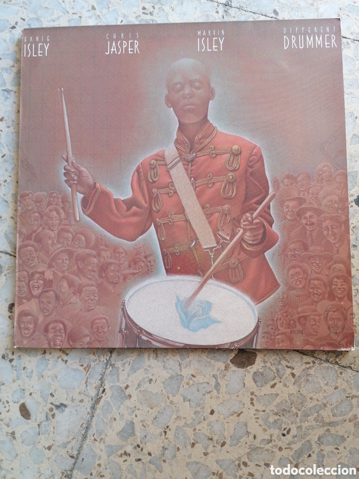 Dischi in vinile: LP ERNIE ISLEY CHRIS JASPER MARVIN ISLEY DIFFERENT DRUMMER 1987 UK