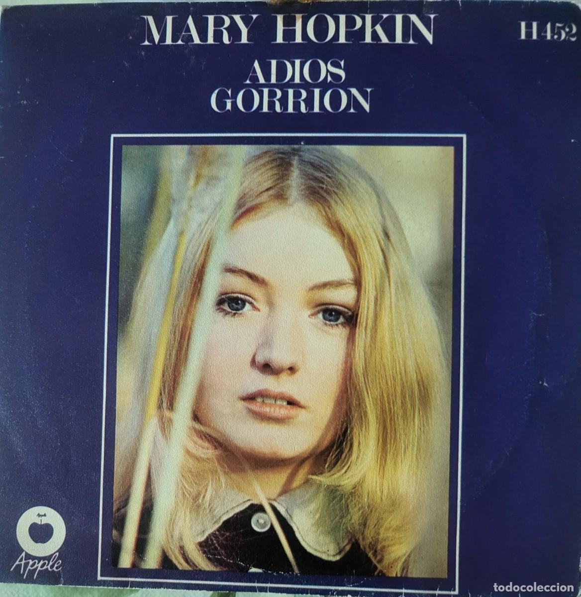 Discos de vinilo: Mary Hopkin single sello Hispavox editado en Espa&ntilde;a a&ntilde;o 1969...
