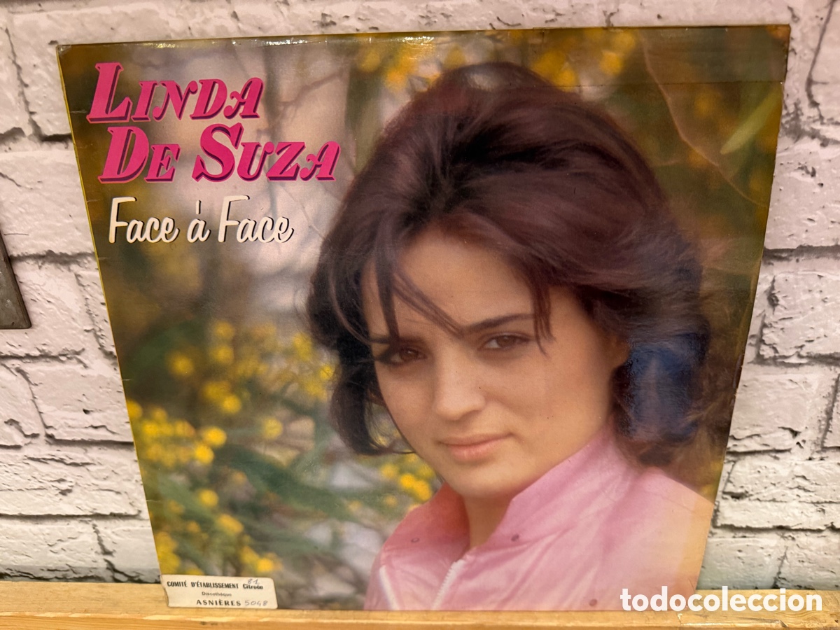 Discos de vinilo: Linda De Suza &lrm;&ndash; Face &Agrave; Face. Lp vinilo edici&oacute;n francia 1980.