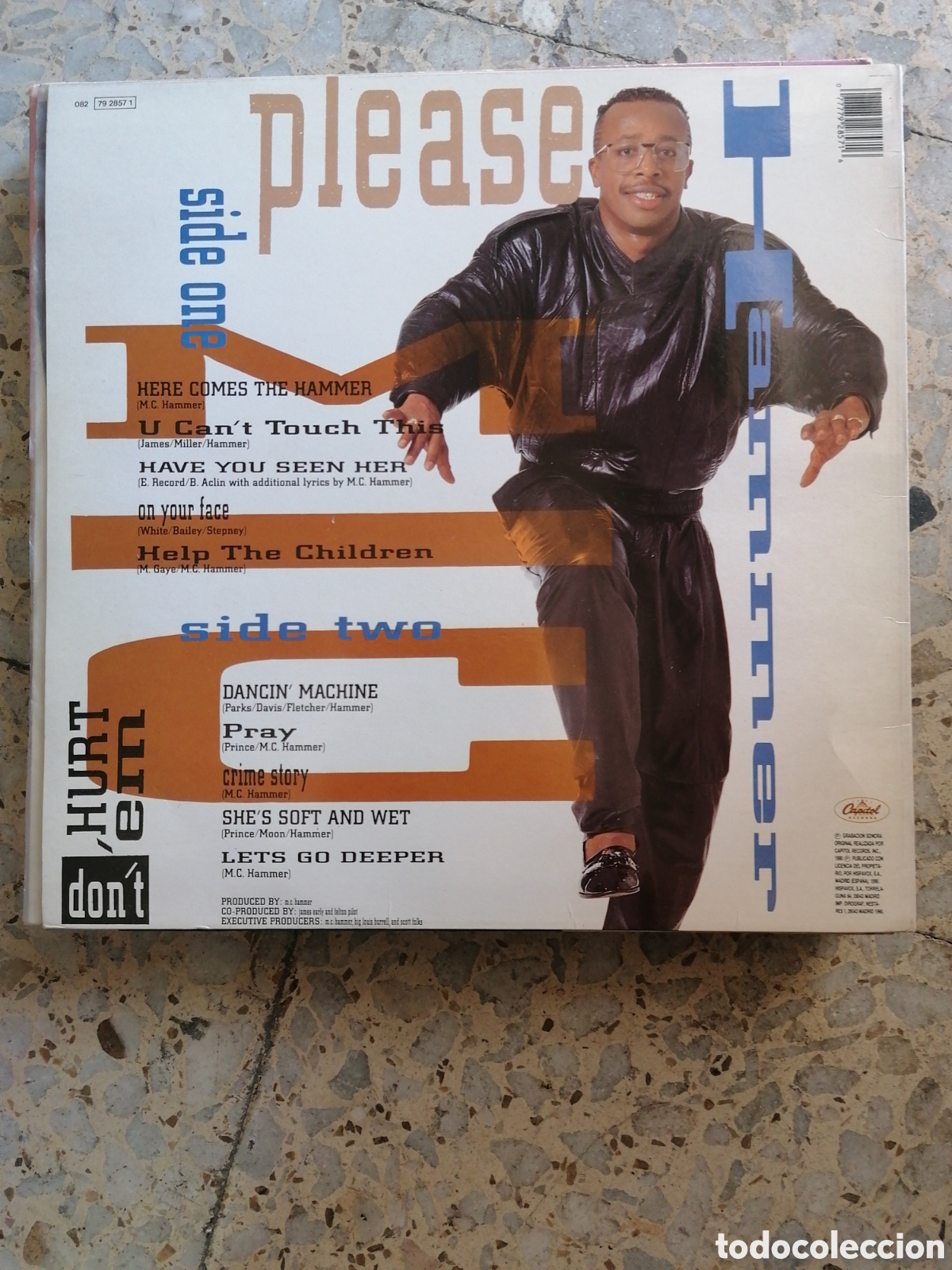 Discos de vinilo: LP MC HAMMER PLEASE HAMMER DON&acute;T HURT EM 1990 ESPA&Ntilde;A INSERT EX - Foto 2