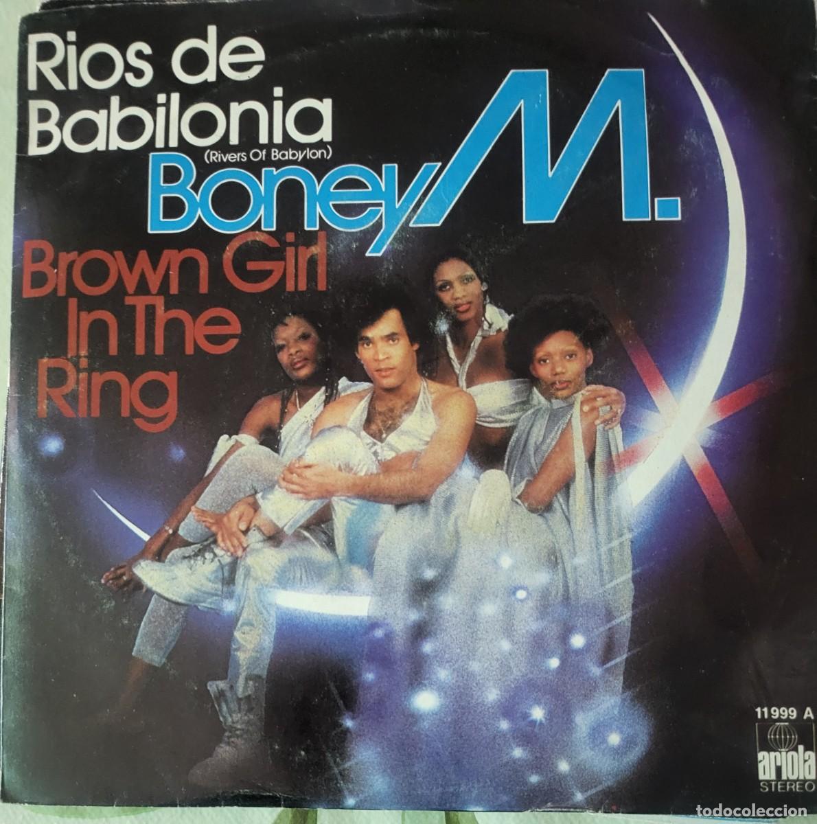 Discos de vinilo: Boney M. single sello Ariola editado en Espa&ntilde;a a&ntilde;o 1978...
