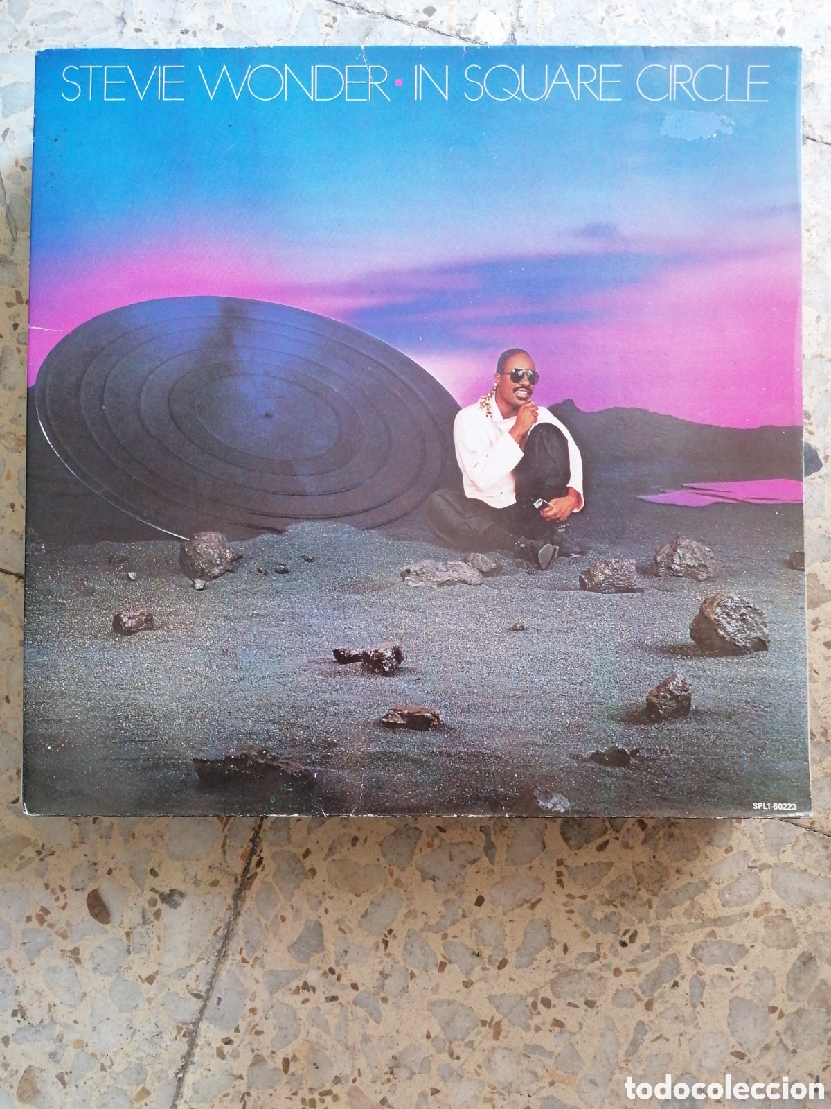 Discos de vinilo: LP STEVIE WONDER IN SQUARE CIRCLE 1985 ESPA&Ntilde;A PORTADA DOBLE INSERT EX