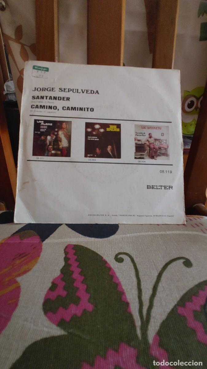 Discos de vinilo: JORGE SEPULVEDA-SINGLE SANTANDER - Foto 2