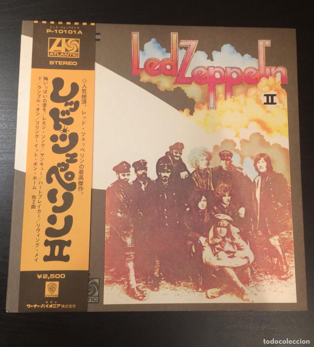Discos de vinilo: LED ZEPPELIN II 1976 LP JAPAN OBI POSTER COMPLETE Deep Purple YARDBIRDS Rare!