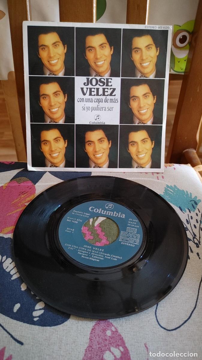 Discos de vinilo: JOSE VELEZ-SINGLE CON UNA COPA DE MAS