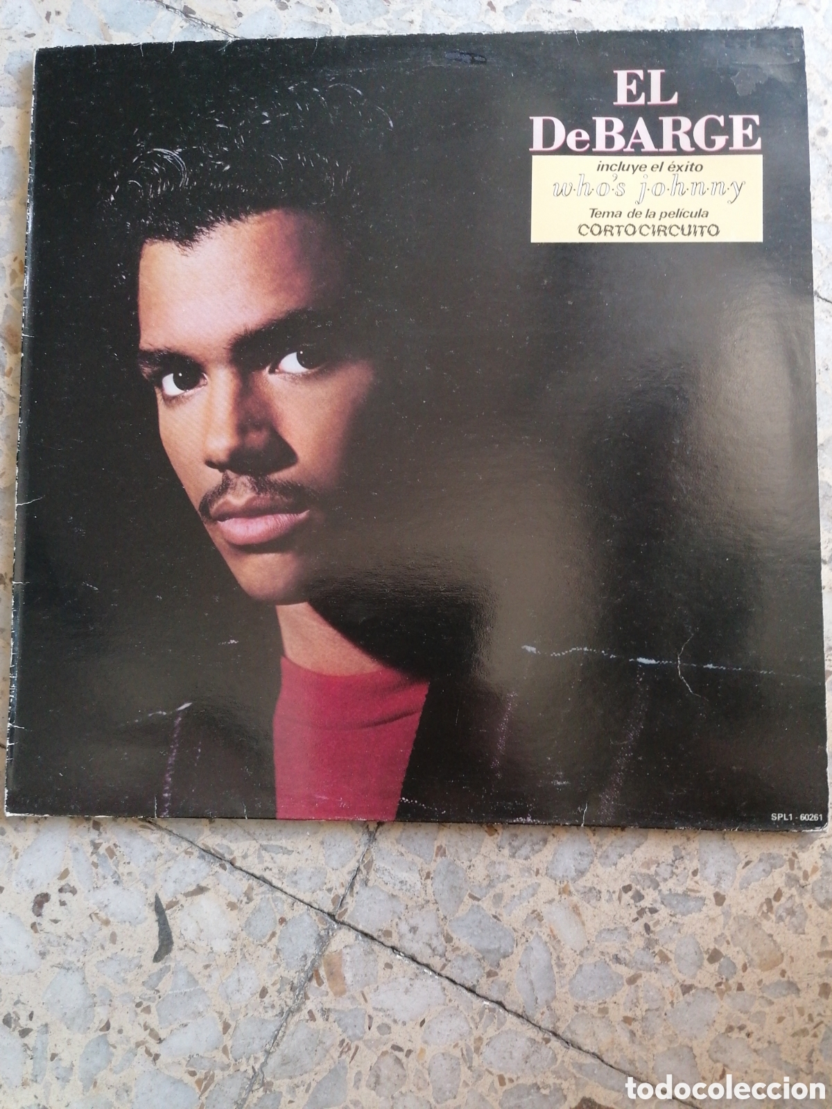 Discos de vinilo: LP EL DEBARGE WHO&acute;S JOHNNY CORTOCIRCUITO 1986 ESPA&Ntilde;A INSERT