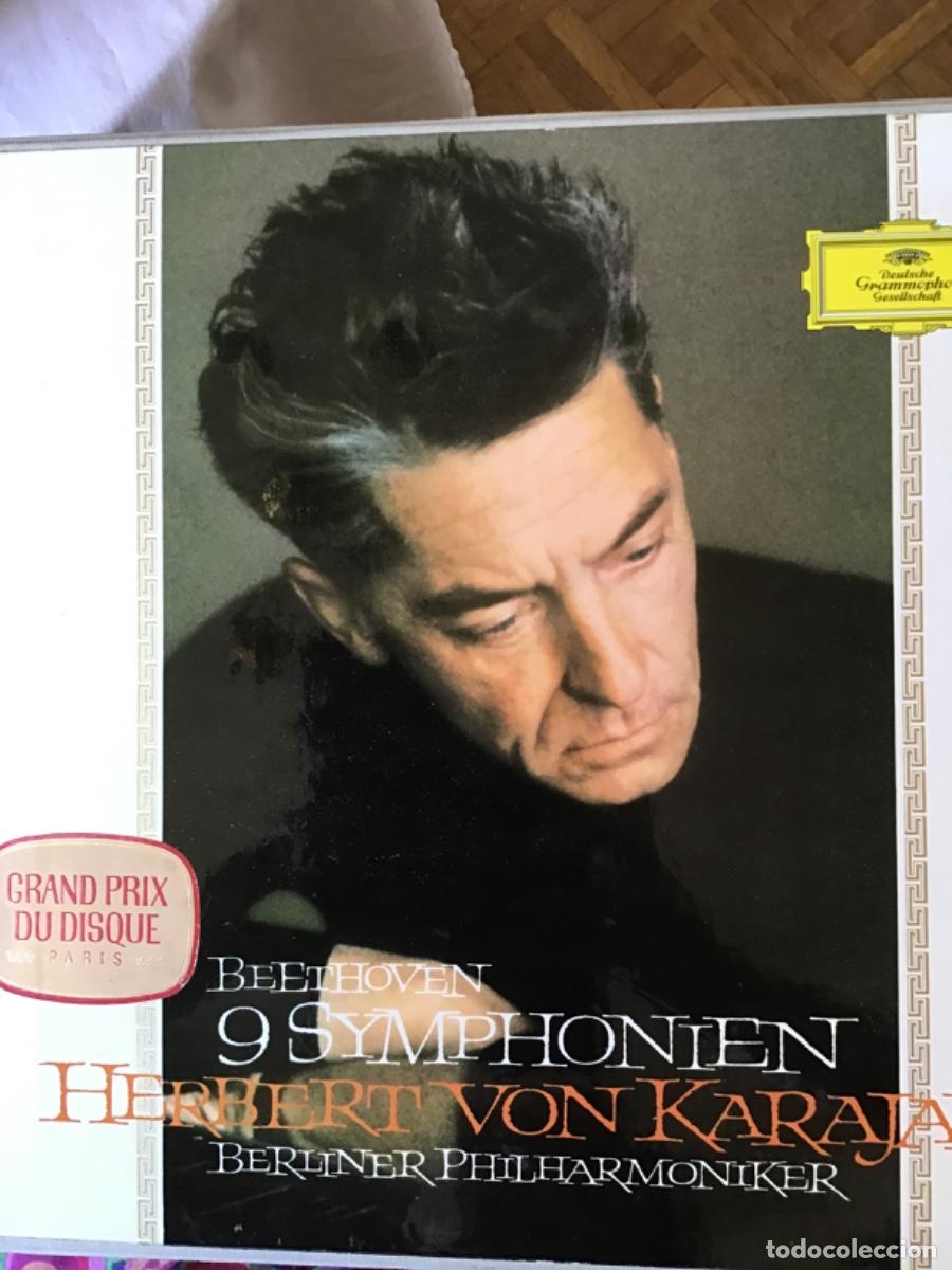 Discos de vinilo: Beethoven, 9 Symphonien, Karajan, Berliner Philarmoniker-8 LPs vinilo y cuadernillo -Box