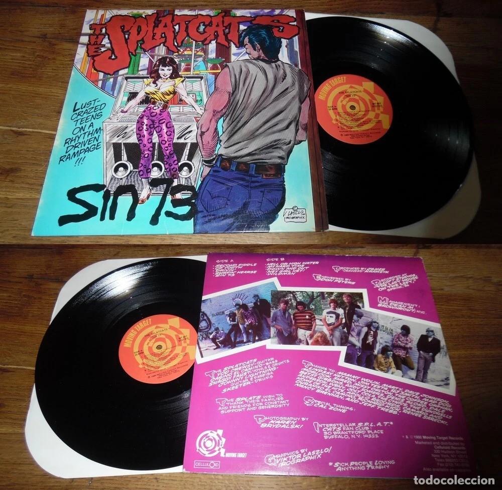 Discos de vinilo: Los Splatcats &ndash; Sin 73 / 1&ordm; LP, rare garage rock y punk / org edt, IMPECABLE