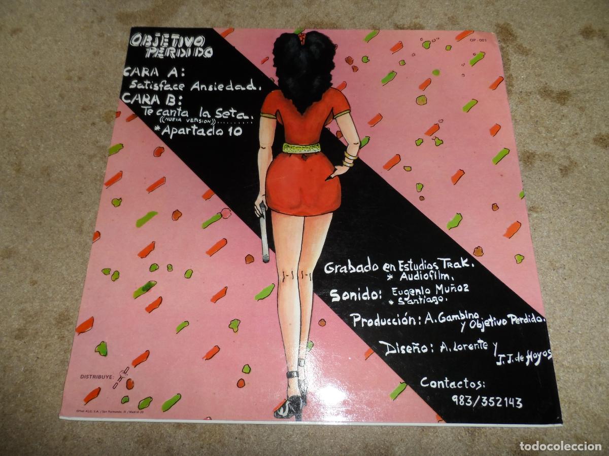 Discos de vinilo: OBJETIVO PERDIDO &ndash; SATISFACE ANSIEDAD (SPAIN 1983) - Foto 2