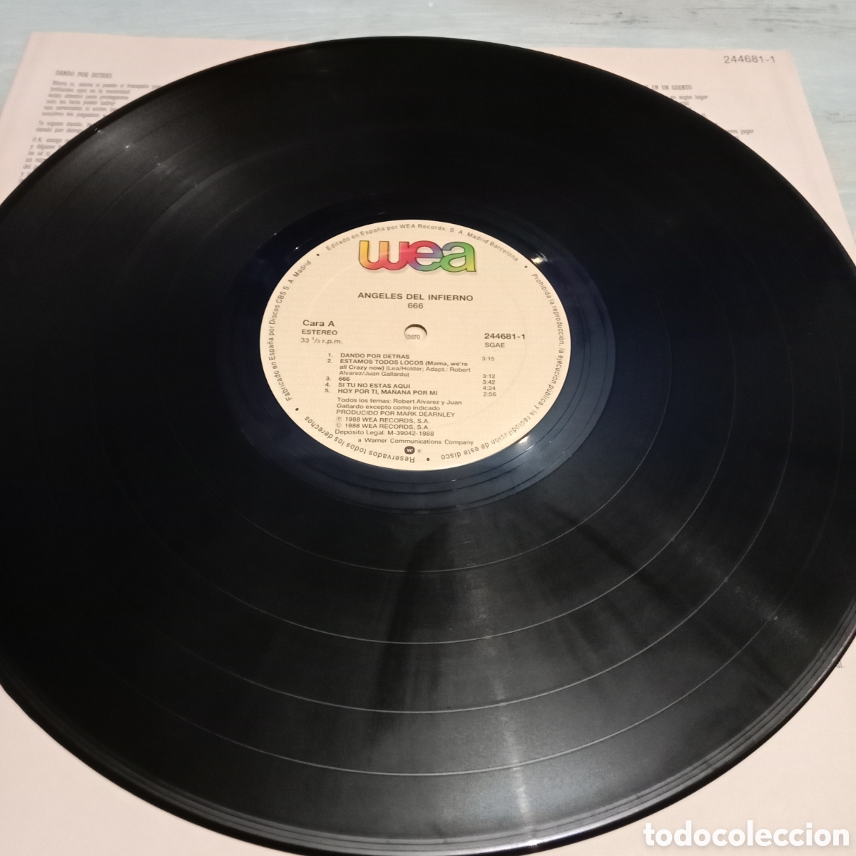 Discos de vinilo: ANGELES DEL INFIERNO - 666 - LP - Foto 6