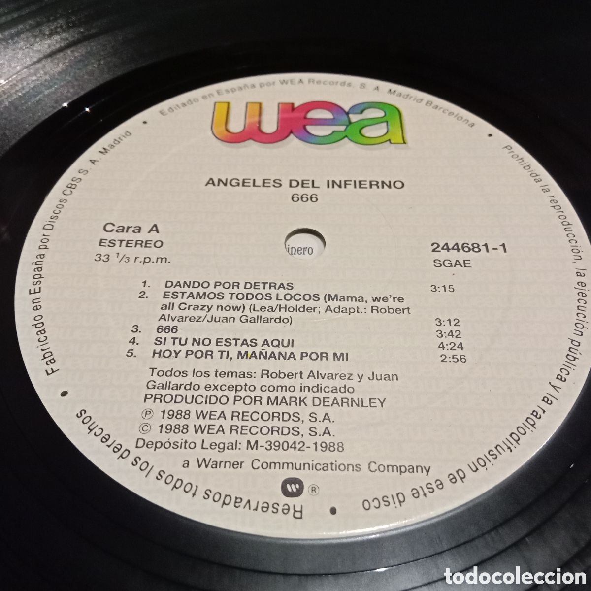 Discos de vinilo: ANGELES DEL INFIERNO - 666 - LP - Foto 7
