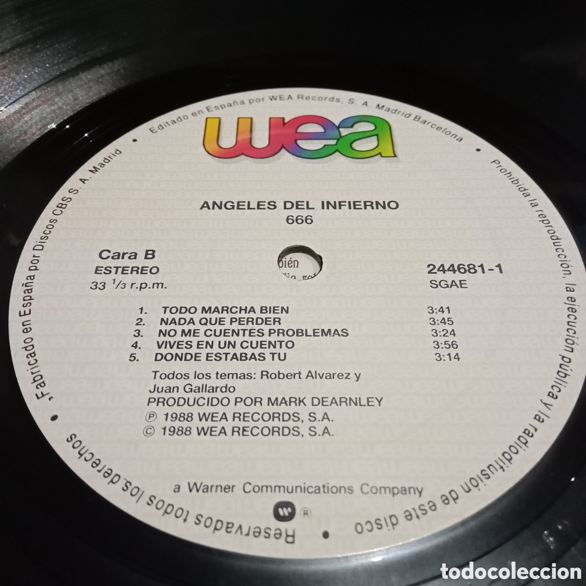 Discos de vinilo: ANGELES DEL INFIERNO - 666 - LP - Foto 9