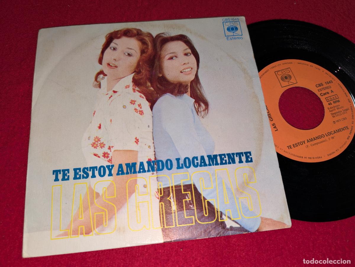 Discos de vinilo: LAS GRECAS TE ESTOY AMANDO LOCAMENTE/AMMA IMMI 7'' SINGLE 1973 CBS