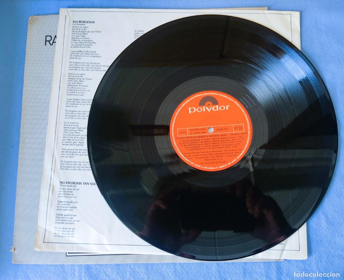 Discos de vinilo: DISCO LP RAMON MUNS INTERPRETA JACQUES BREL - Foto 3