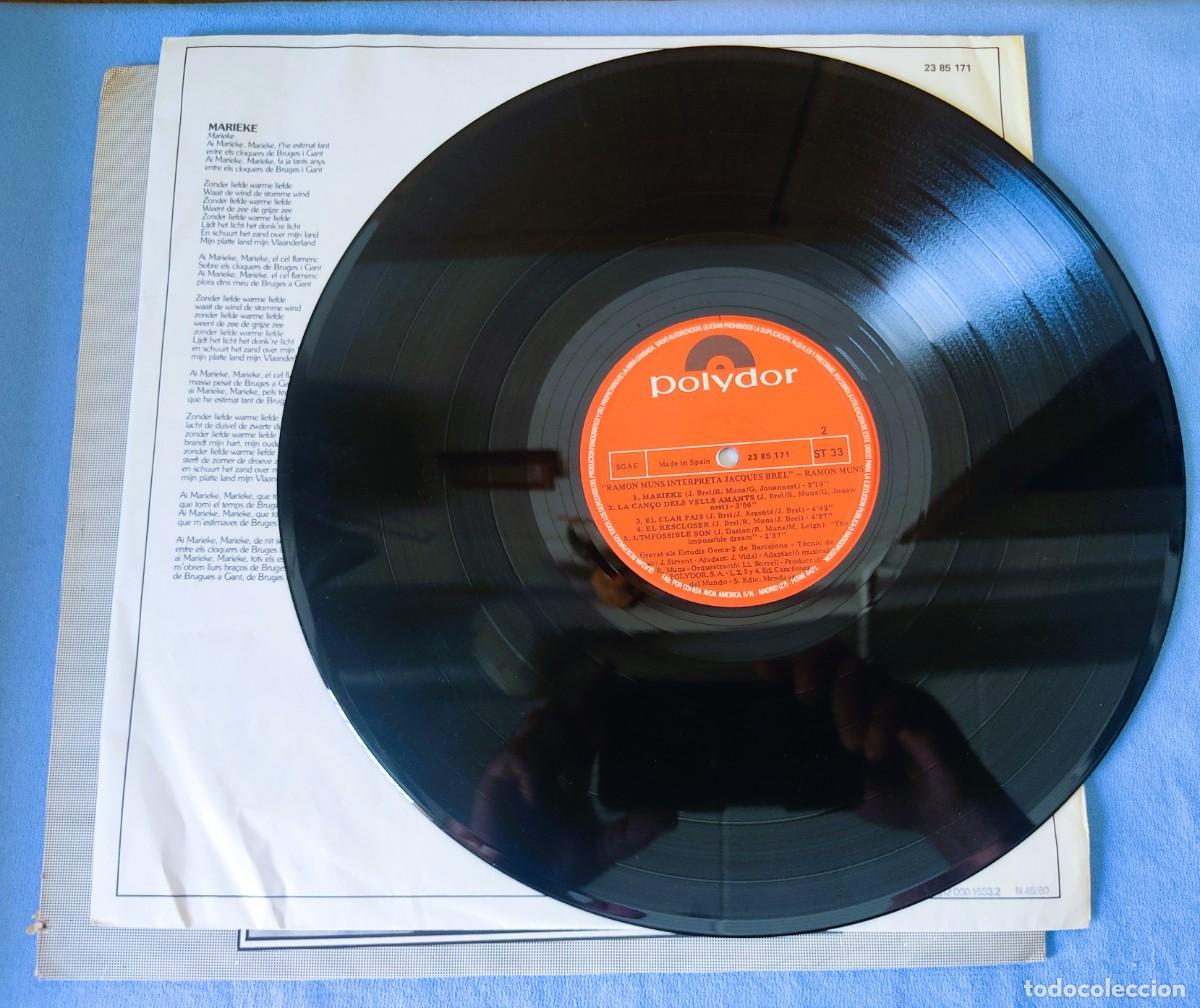 Discos de vinilo: DISCO LP RAMON MUNS INTERPRETA JACQUES BREL - Foto 5