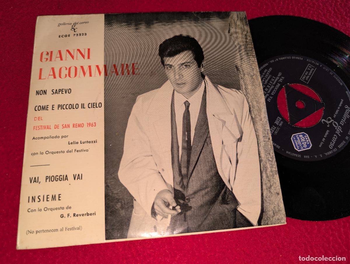 Discos de vinilo: GIANNI LACOMMARE & LUTTAZZI Non sapevo/Insieme +2 EP 7'' 1963 ESPA&Ntilde;A SPAIN SAN REMO