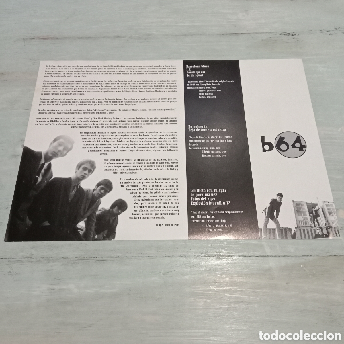 Discos de vinilo: BRIGHTON 64 - BARCELONA BLUES - LP - Foto 4