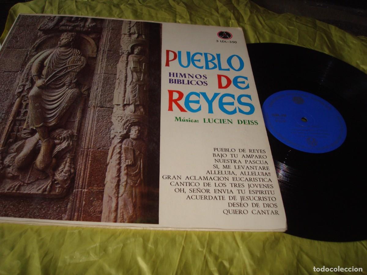 Discos de vinilo: PUEBLO DE REYES. HIMNOS BIBLICOS. MUSICA : LUCIEN DEISS. PAX, 1965. PORTADA ABIERTA. IMPECABLE