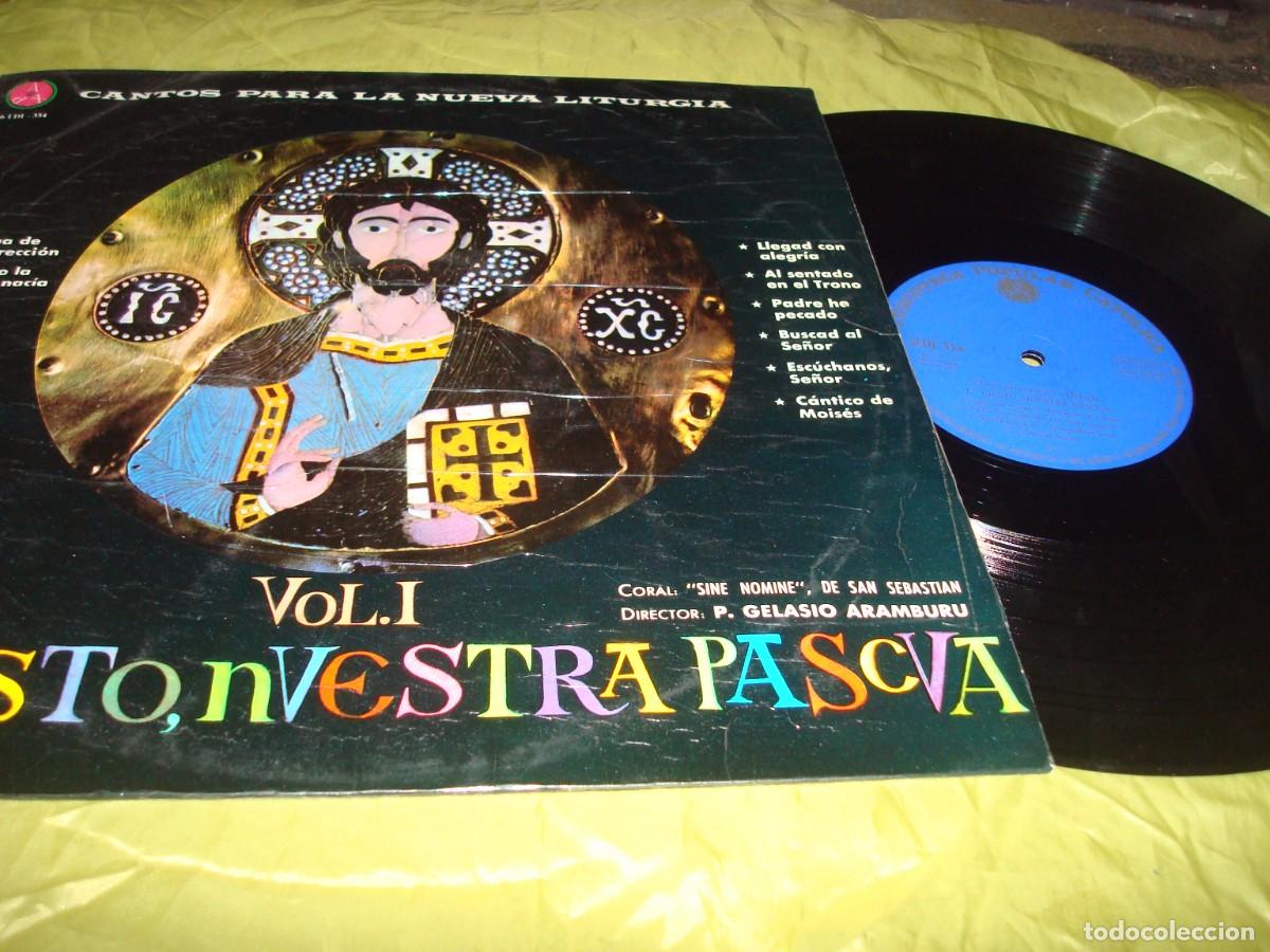 Discos de vinilo: CRISTO, NUESTRA PASCUA. VOL. 1. CANTOS PARA LA NUEVA LITURGIA. PAX, 1965. IMPECABLE (#)