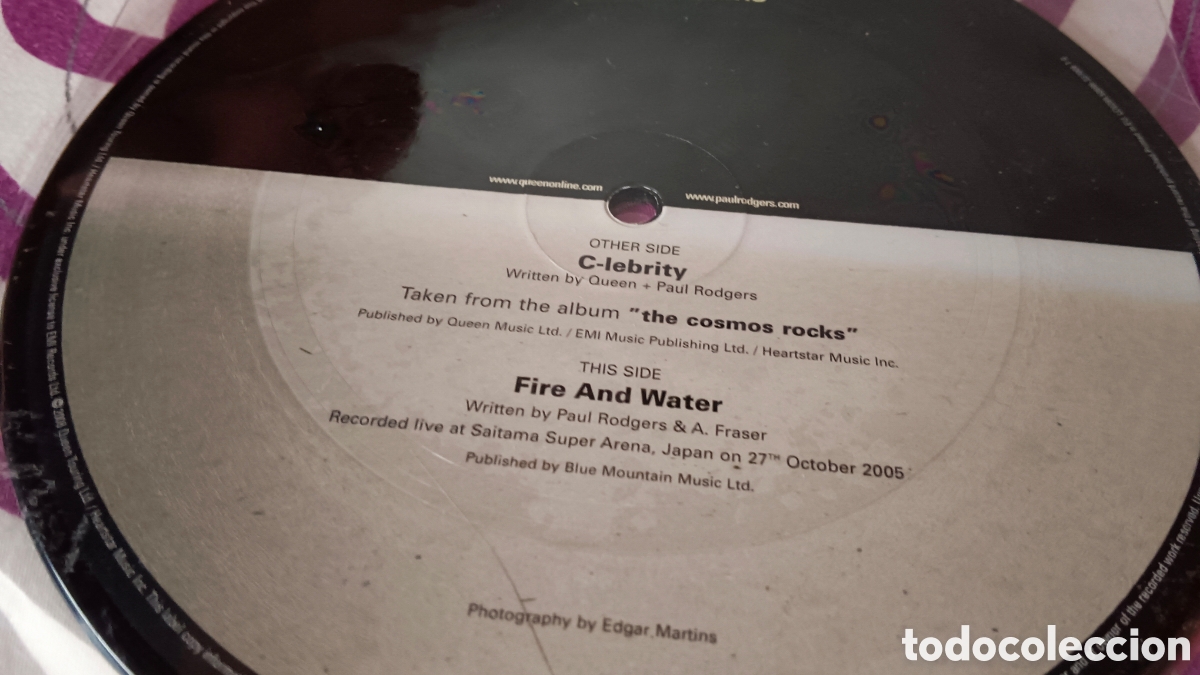 Discos de vinilo: Queen + Paul Rodgers &ndash; C-lebrity 7&rdquo; - Foto 5