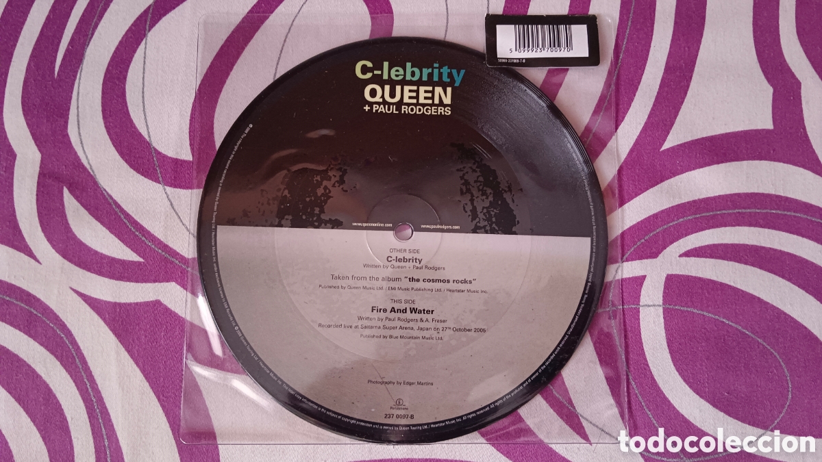 Discos de vinilo: Queen + Paul Rodgers &ndash; C-lebrity 7&rdquo; - Foto 6