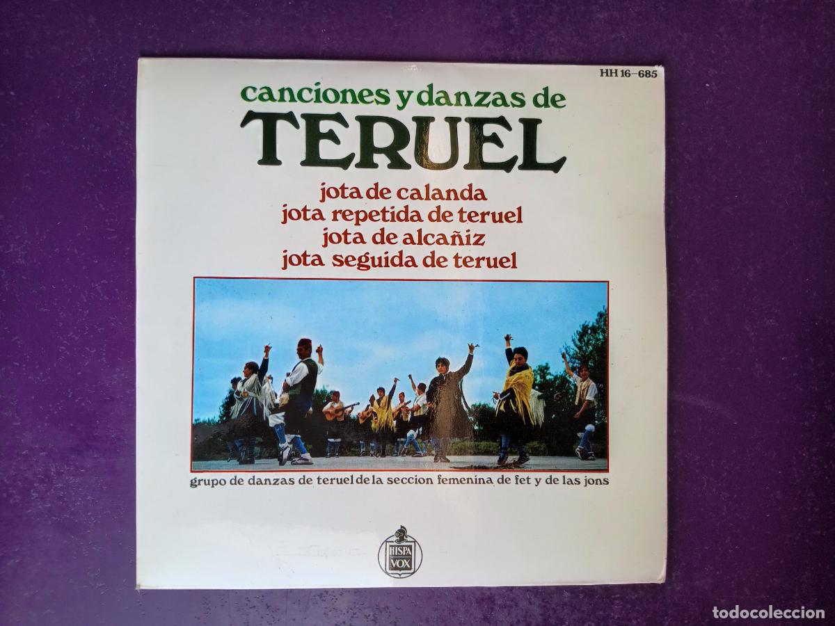 Discos de vinilo: GRUPO DANZAS SECCION FEMENINA FALANGE - TERUEL- EP HISPAVOX 1968 - ARAGON FOLK - JOTA CALANDA +3