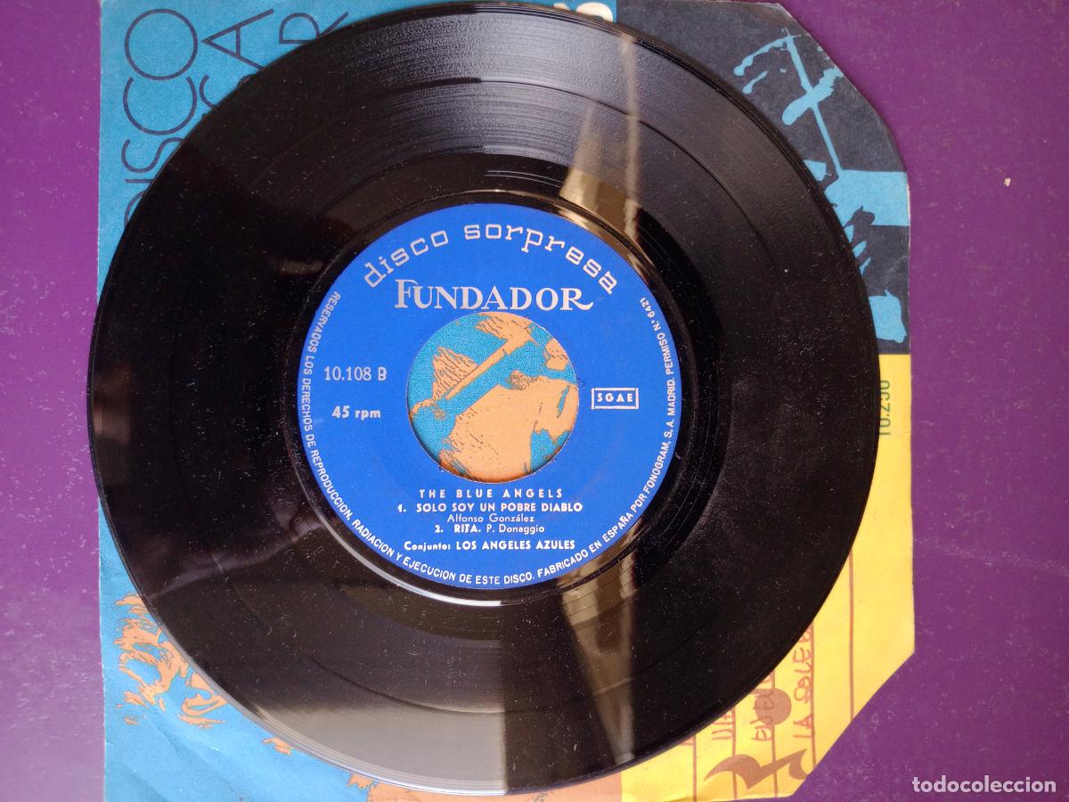 Discos de vinilo: LOS ANGELES AZULES &lrm;&ndash; SOLO QUIERO ESTAR +3 - EP FUNDADOR 1966 - POP ROCK BEAT - BLUE ANGELS