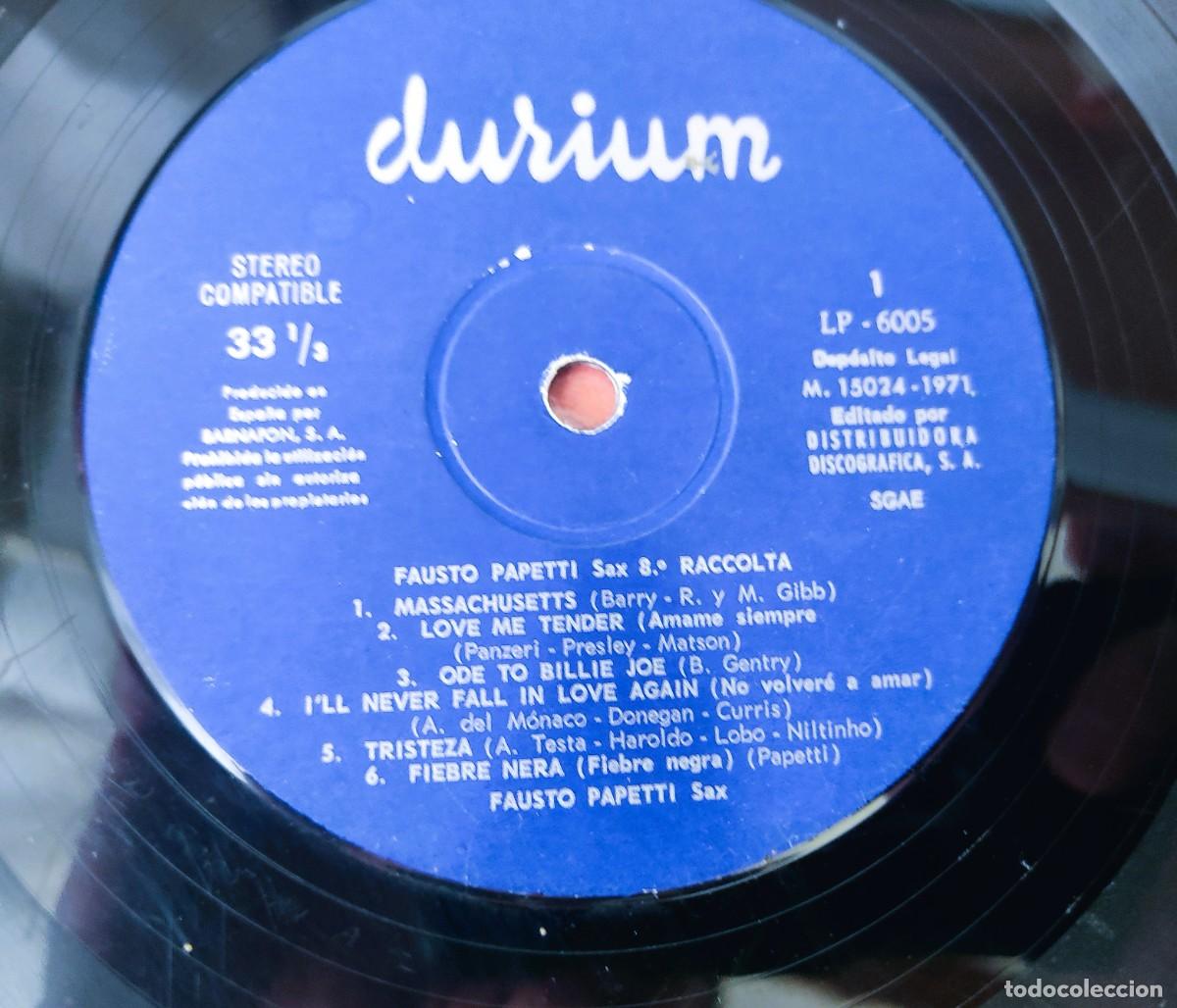 Discos de vinilo: DISCO LP FAUSTO PAPETTI SAX - Foto 4