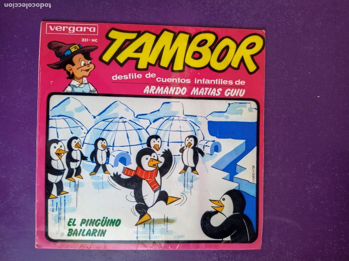 Discos de vinilo: TAMBOR - EL PING&Ugrave;INO BAILARIN - SG VERGARA 1965 - CUENTOS INFANTILES ARMANDO MATIAS GUIU - POCO USO