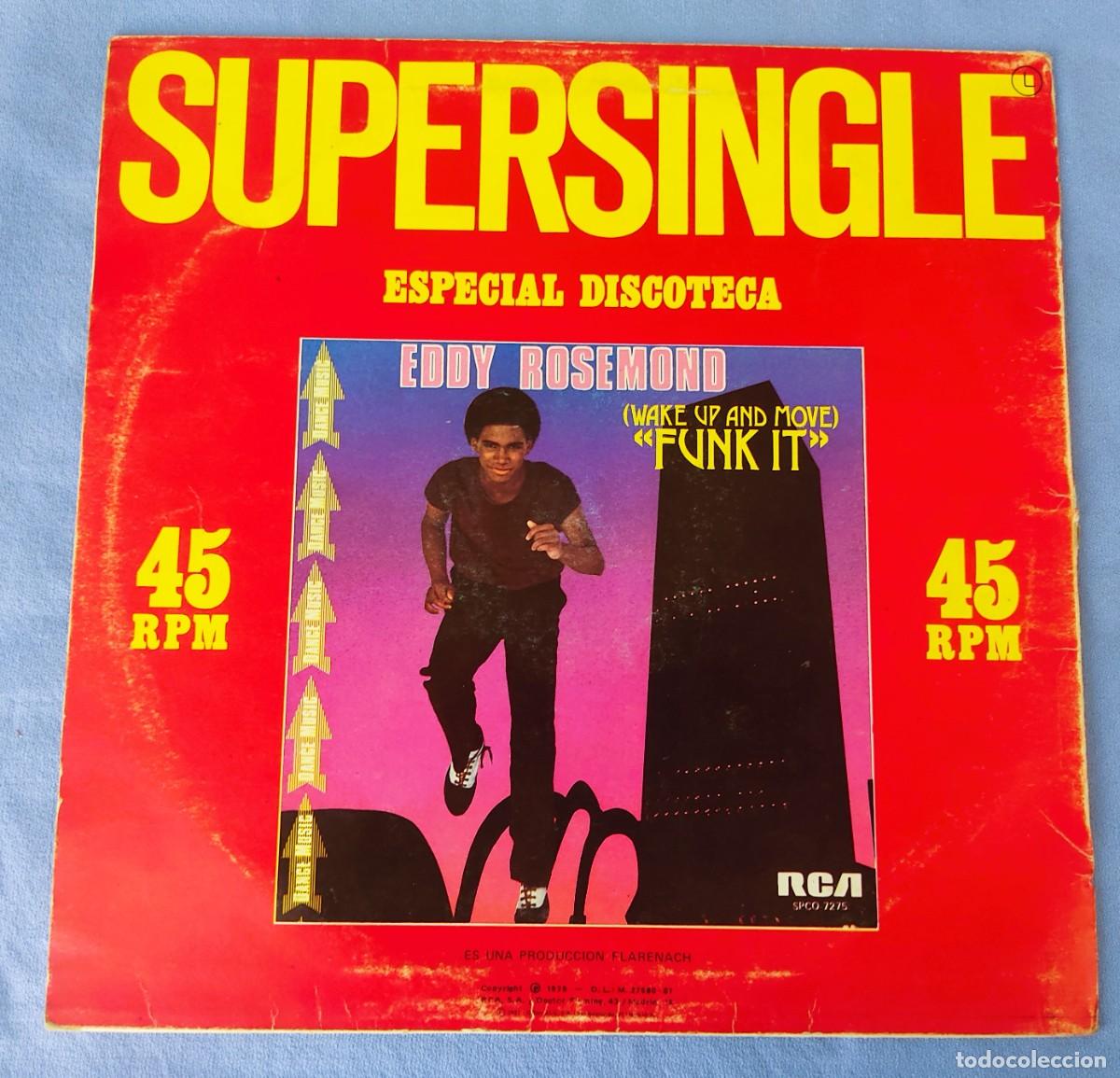 Discos de vinilo: DISCO MAXI EDDY ROSEMOND FUNK IT - Foto 2