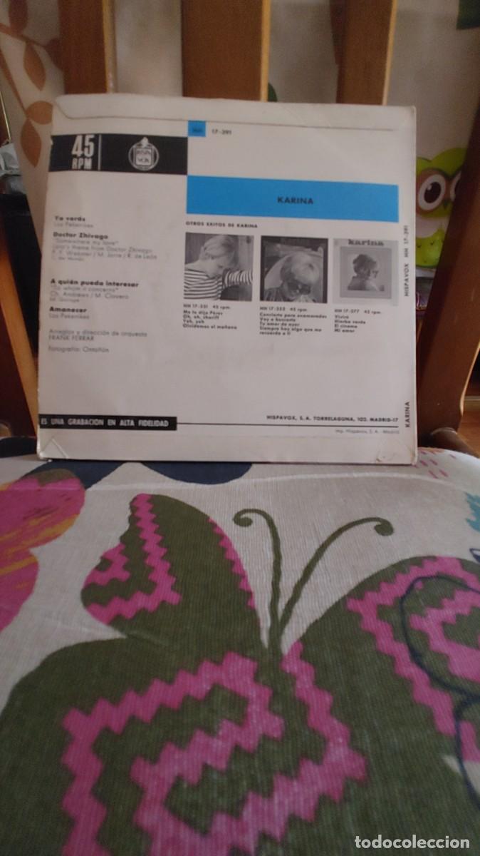 Discos de vinilo: KARINA-EP A QUIEN PUEDA INTERESAR +3 - Foto 2