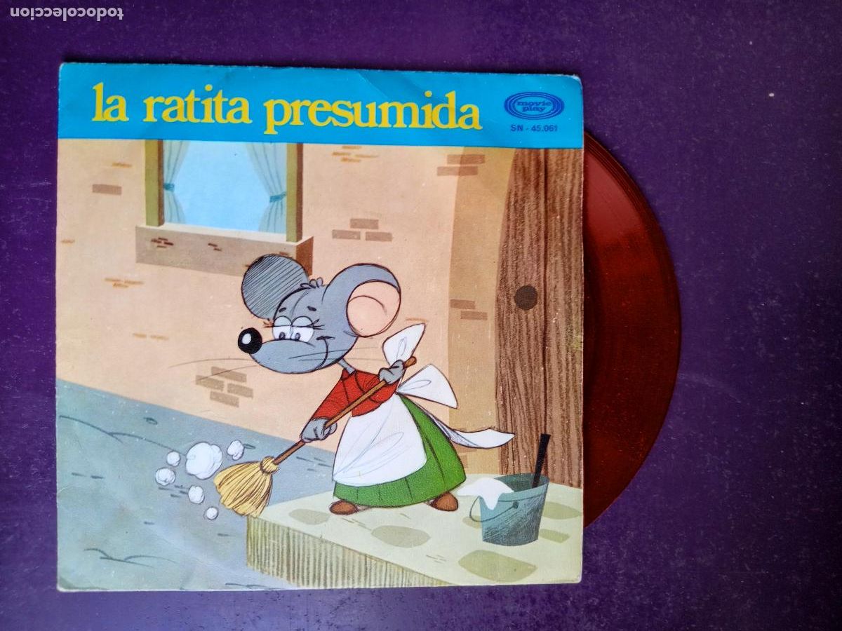 Discos de vinilo: LA RATITA PRESUMIDA - Sg MOVIEPLAY 1971 CUENTO INFANTIL, JULIO SEIJAS, LAURA MU&Ntilde;OZ