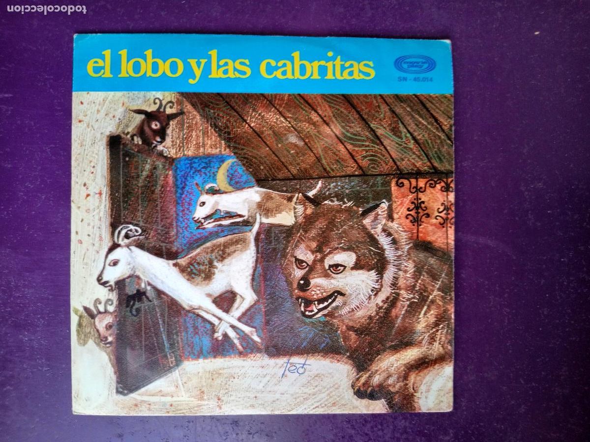 Discos de vinilo: EL LOBO Y LAS CABRITAS - Sg MOVIEPLAY 1971 CUENTO INFANTIL,