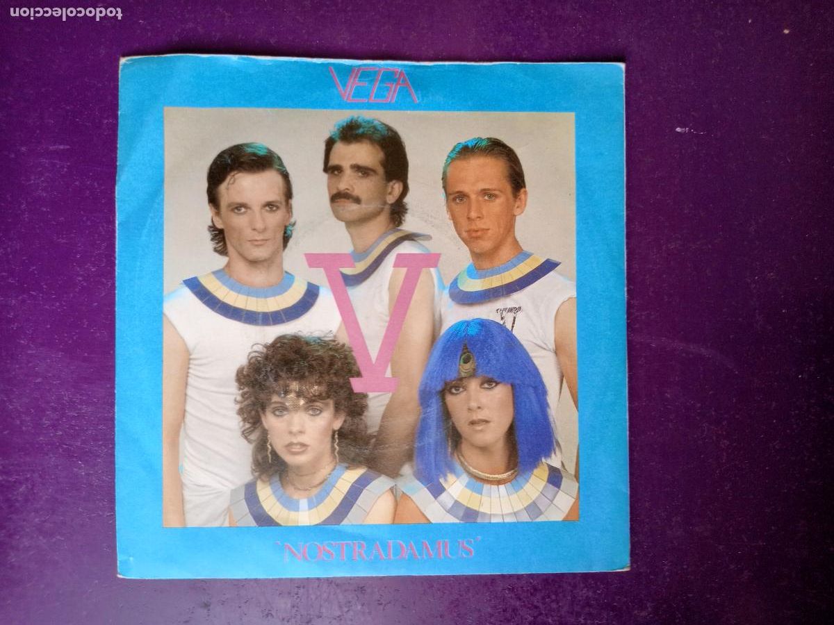 Discos de vinilo: VEGA - NOSTRADAMUS / CHINA TOWN - Sg RED BUS 1982 - POP DISCO 80'S
