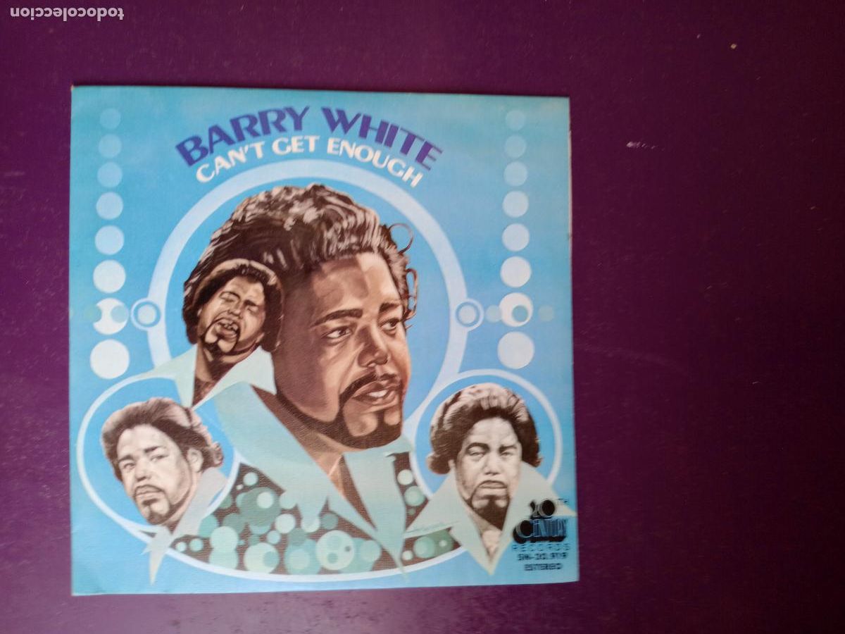 Discos de vinilo: Barry White &ndash; Can't Get Enough - Sg MOVIEPLAY 1974 - FUNK DISCO 70'S - SIN APENAS USO