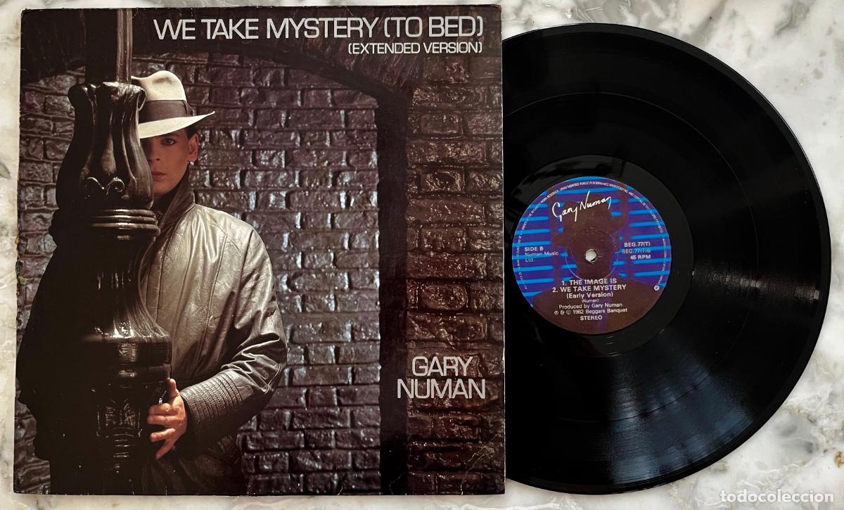 Discos de vinilo: GARY NUMAN. WE TAKE MYSTERY.(EXTENDED)/THE IMAGE IS/WE TAKE MYSTERY. MAXISINGLE UK 1982