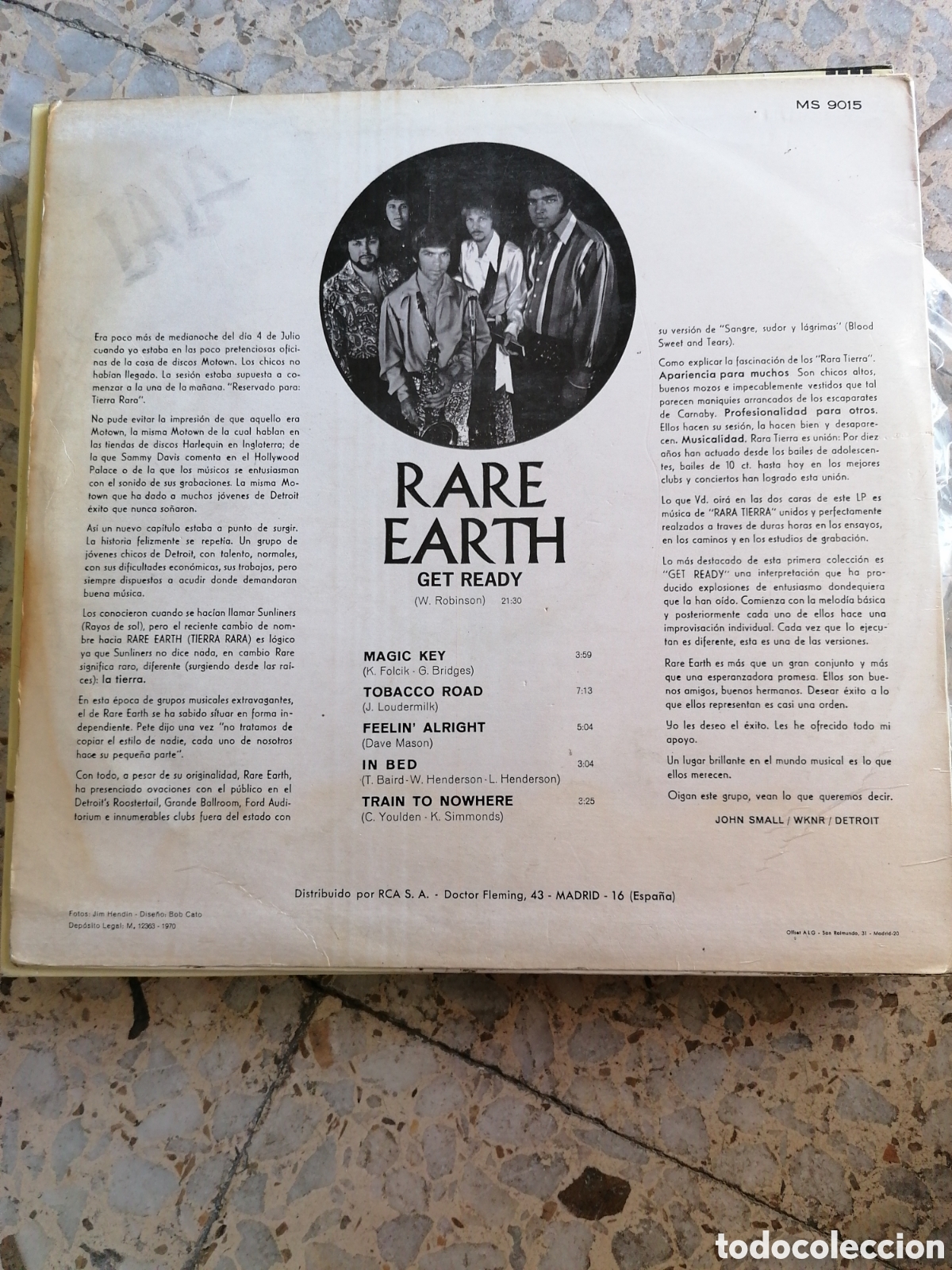 Discos de vinilo: LP RARE EART GET READY 1970 ESPA&Ntilde;A - Foto 2