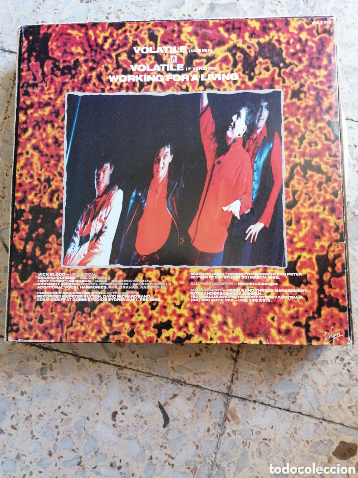 Discos de vinilo: MAXI SINGLE 12&rdquo; LIME SPIDERS VOLATILE 1988 AUSTRALIA EX - Foto 2
