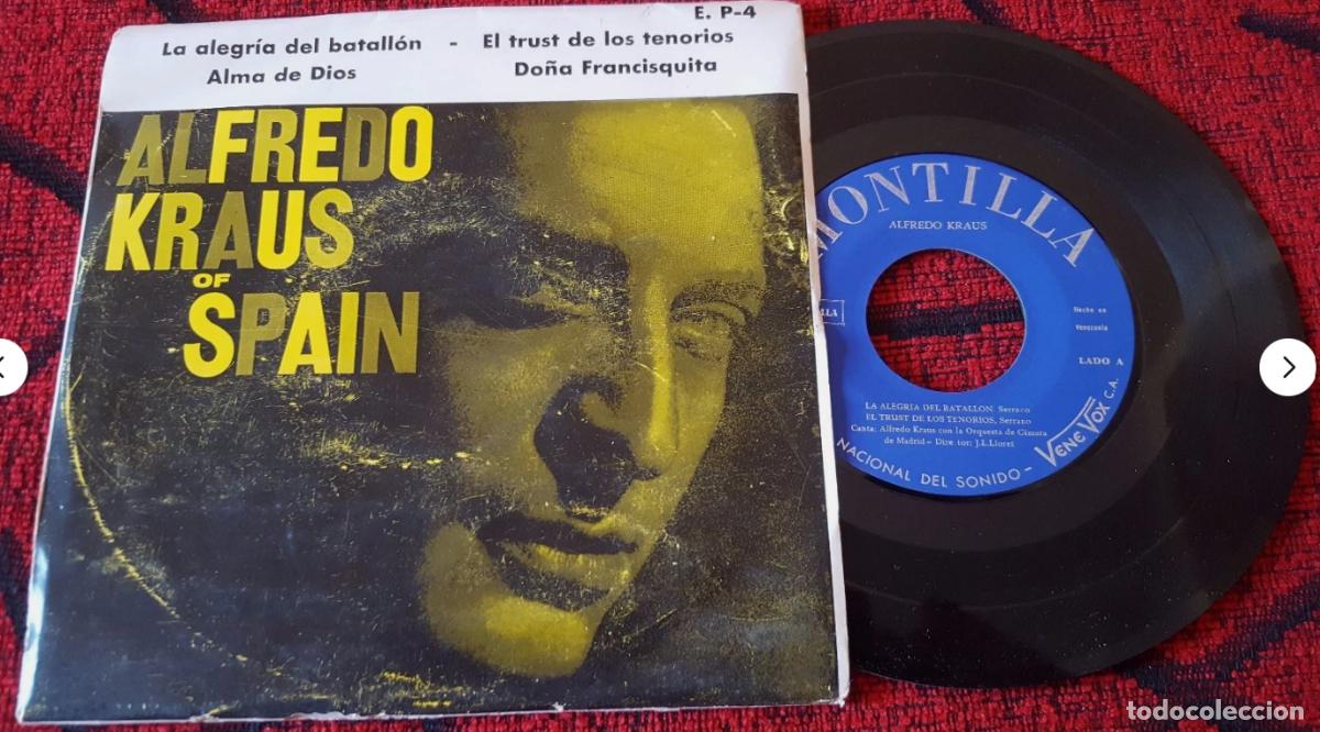 Discos de vinilo: ALFREDO KRAUS ** La Alegria Del Batallon... ** SINGLE VINILO EP VENEZUELA