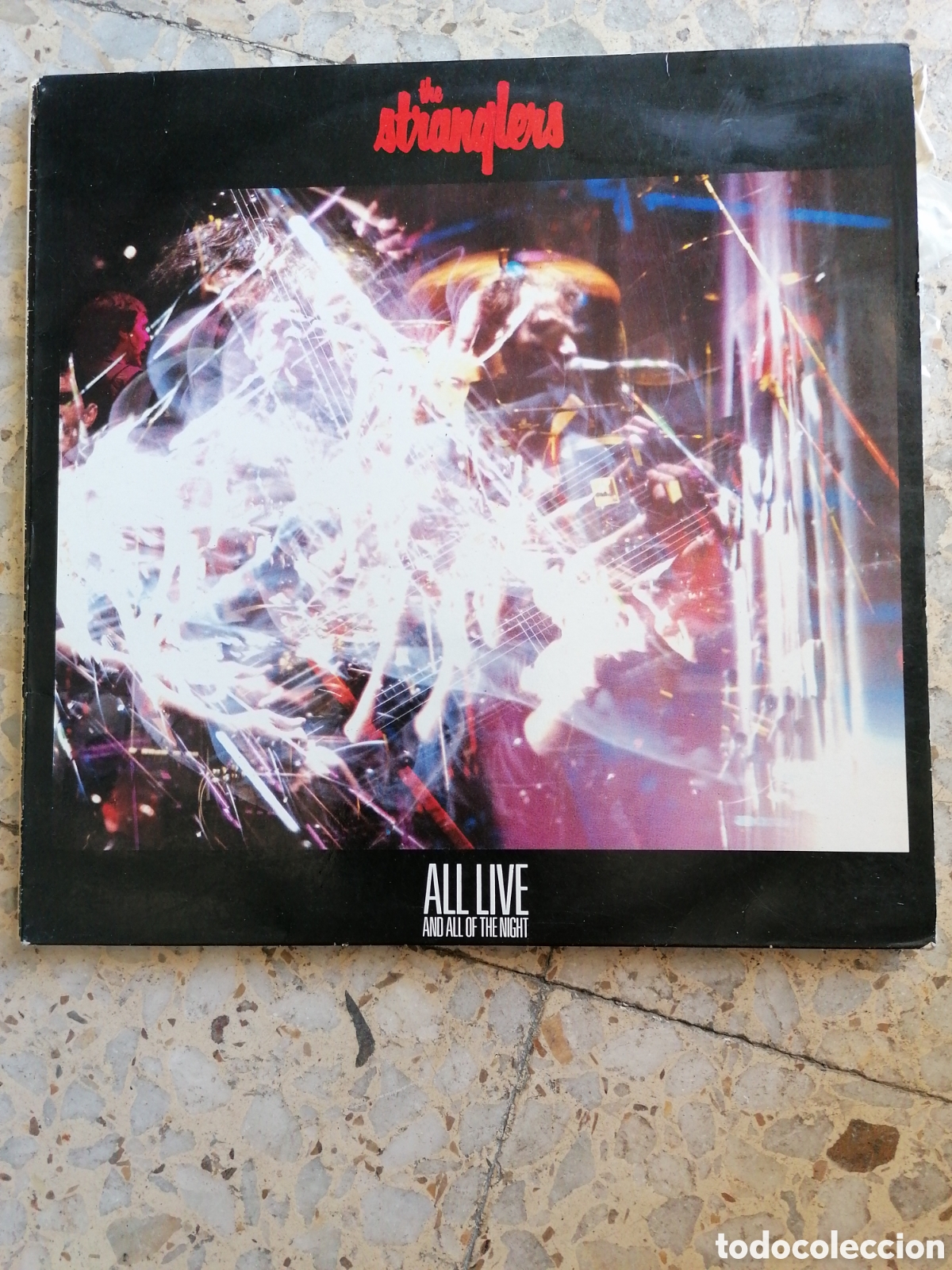 Discos de vinilo: LP THE STRANGLERS ALL LIVE AND ALL OF THE NIGHT 1987 ESPA&Ntilde;A INSERT