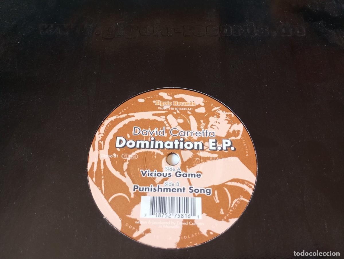 Discos de vinilo: David Carretta &ndash; Domination E.P. - 2001