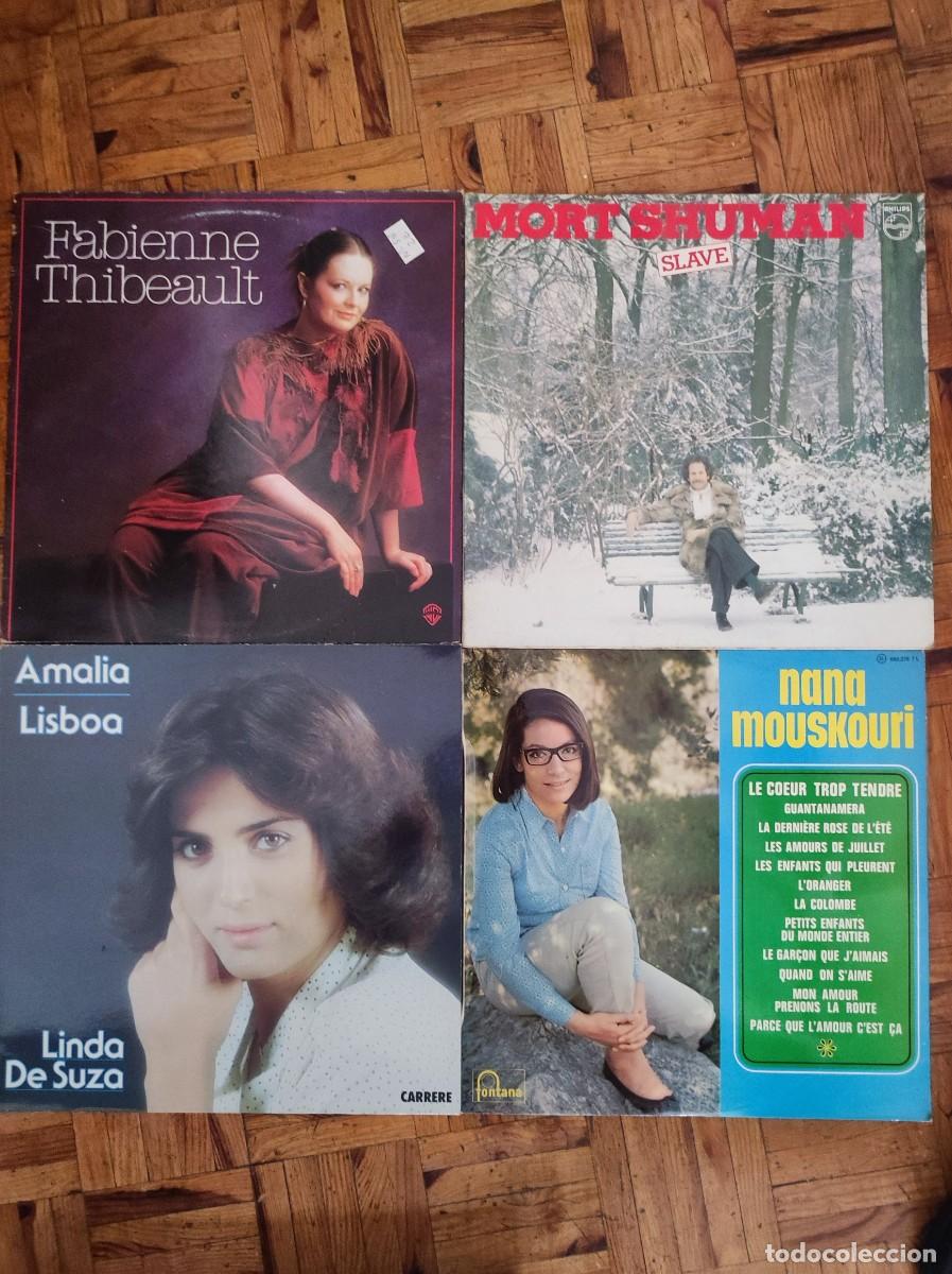 Discos de vinilo: Lote de 10 Vinilos LPs Vintage - Chanson Francesa, M&uacute;sica Ligera y Acorde&oacute;n (Vol. 2)