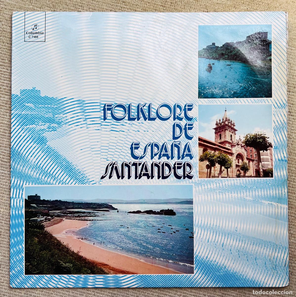 Discos de vinilo: LP Folklore de Espa&ntilde;a - Santander - A&ntilde;o 1973 (M&uacute;sica de Cantabria)