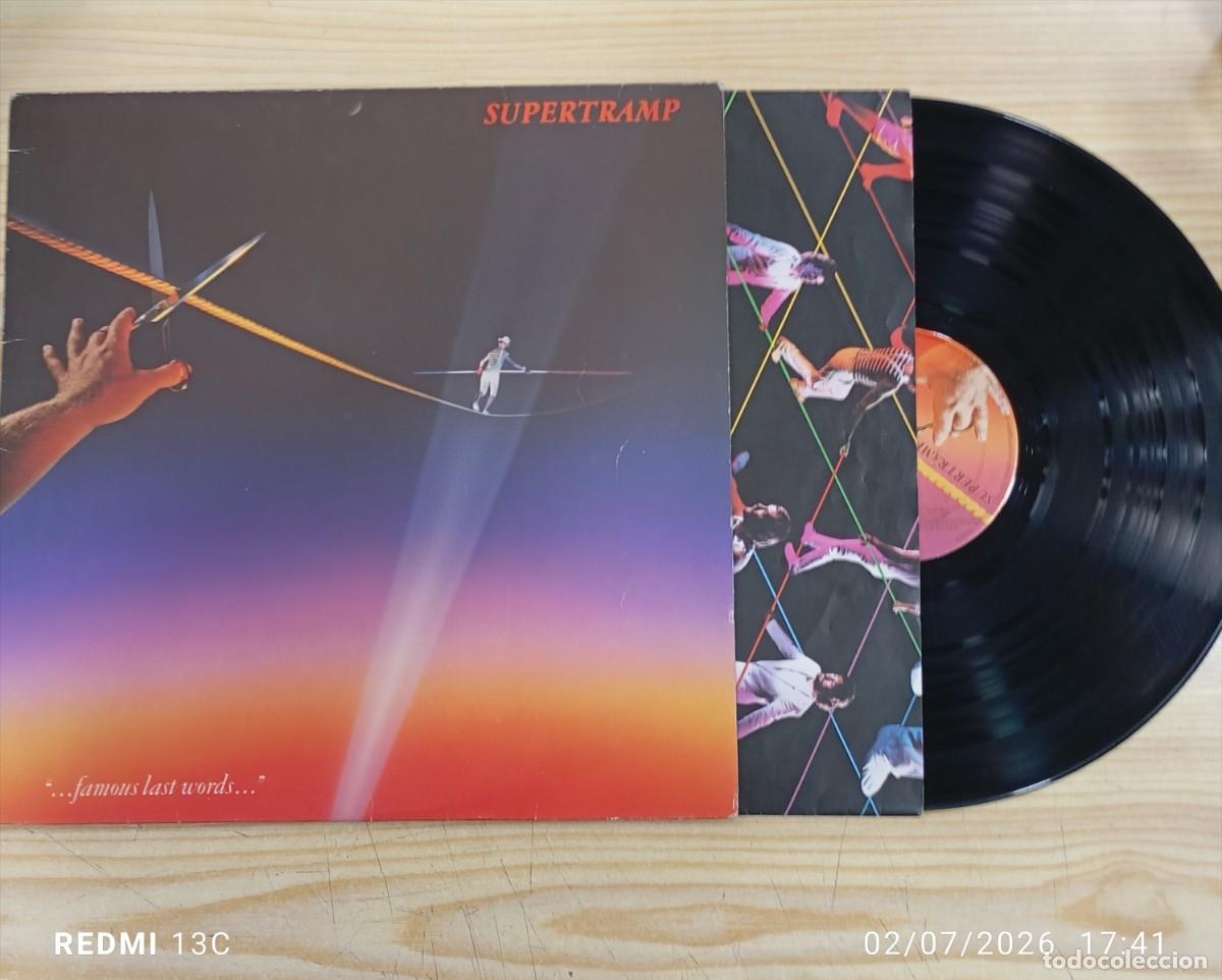 Discos de vinilo: Lp -Supertramp - Famous las words ... Edicion Espa&ntilde;ola 1982 Con encarte