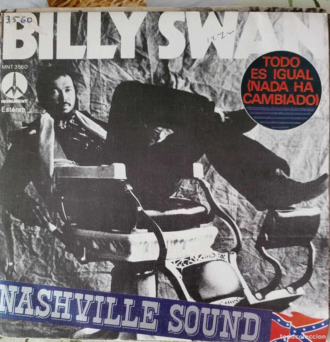 Discos de vinilo: Billy Swan single sello Monument editado en Espa&ntilde;a a&ntilde;o 1975...