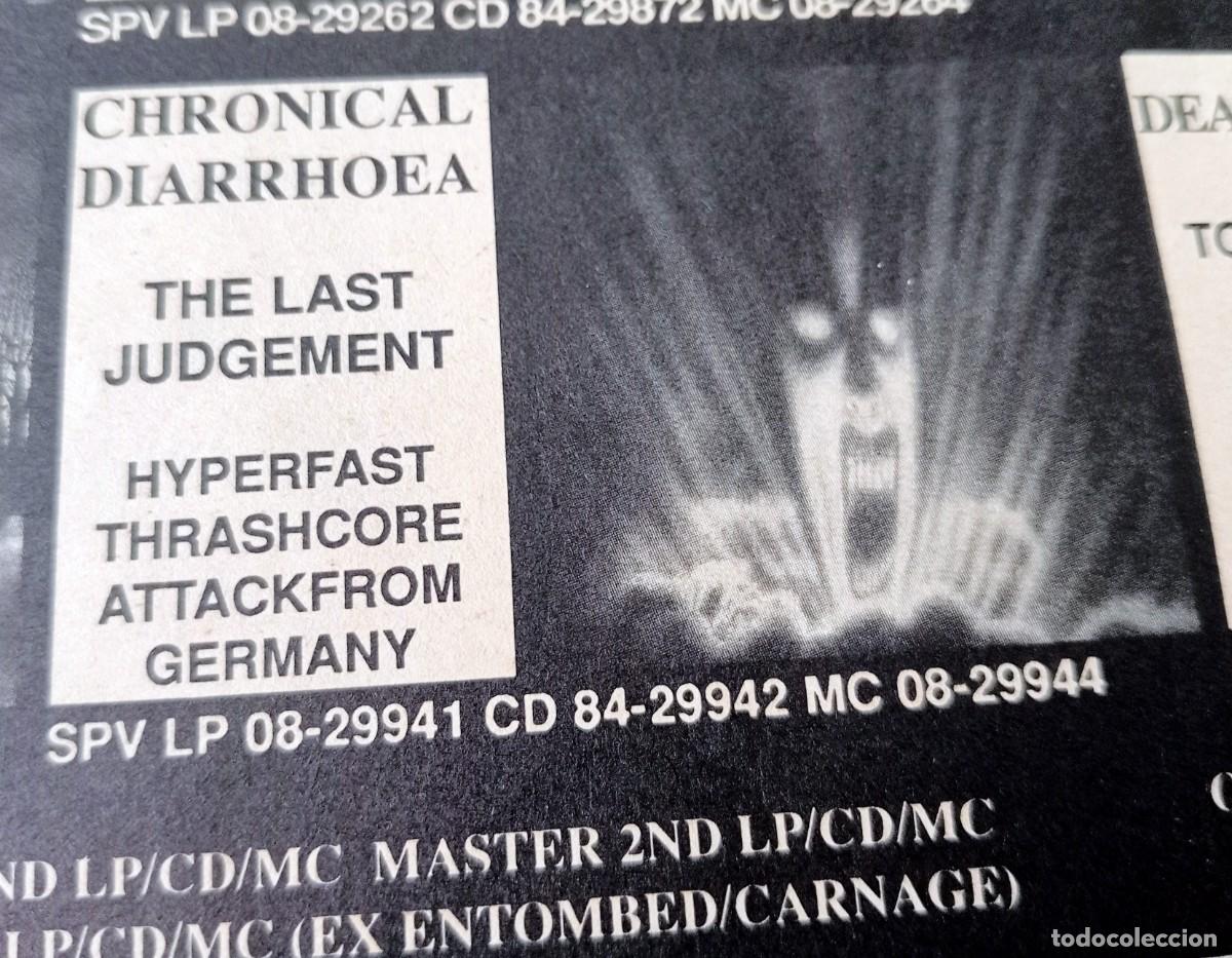 Discos de vinilo: LP CHRONICAL DIARRHOEA - THE LAST JUDGEMENT - Foto 4