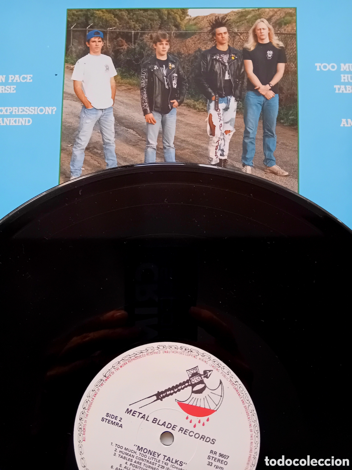 Discos de vinilo: CRYPTIC SLAUGHTER. MONEY TALKS. 1987 - Foto 5