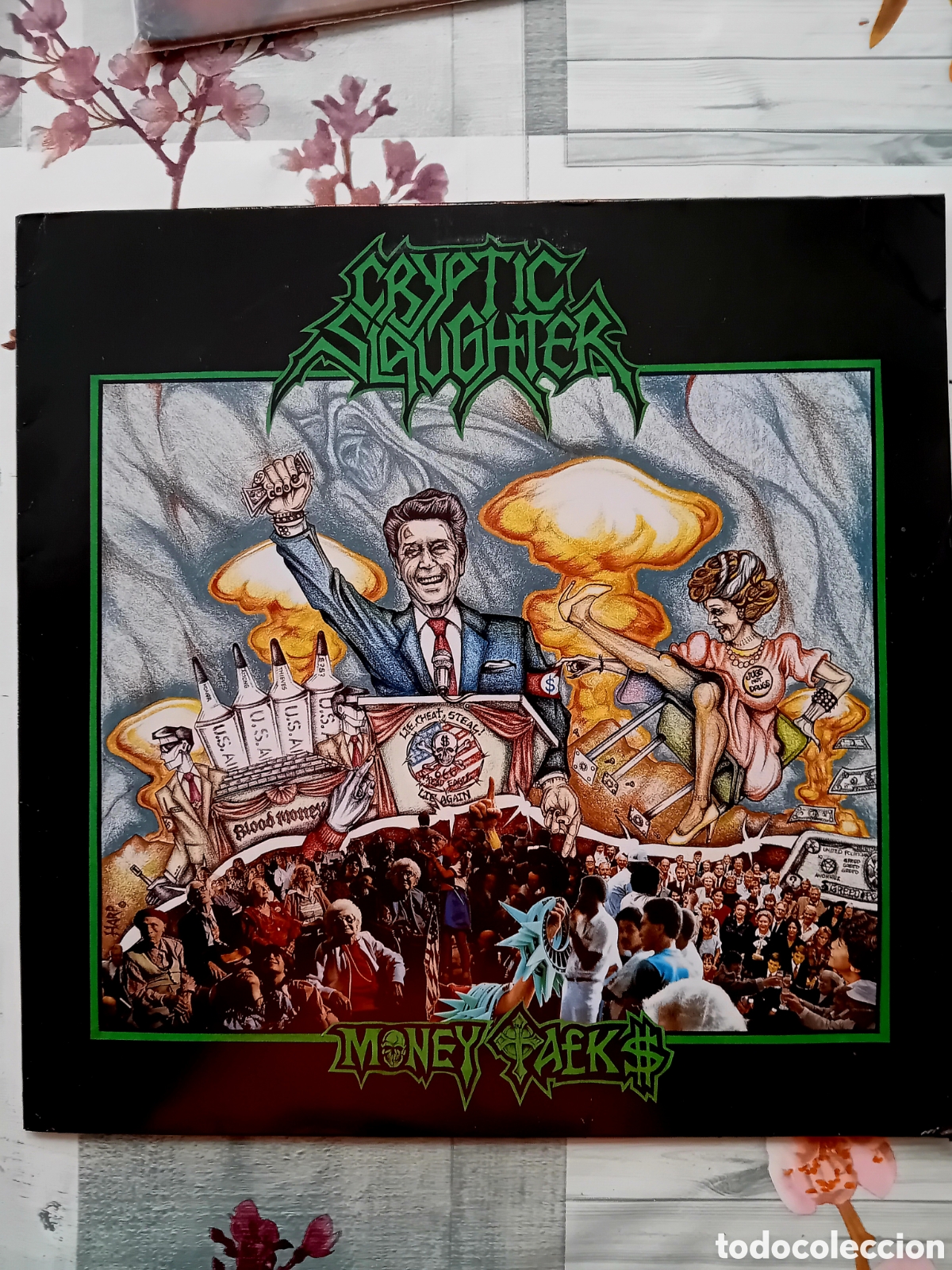 Discos de vinilo: CRYPTIC SLAUGHTER. MONEY TALKS. 1987 - Foto 1
