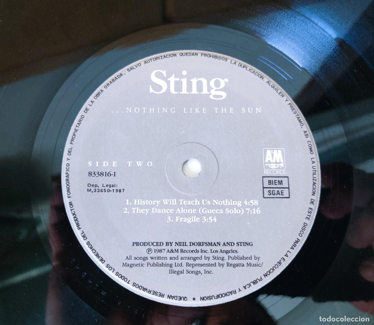 Discos de vinilo: DISCO LP DOBLE STING NOTHING LIKE THE SUN - Foto 6